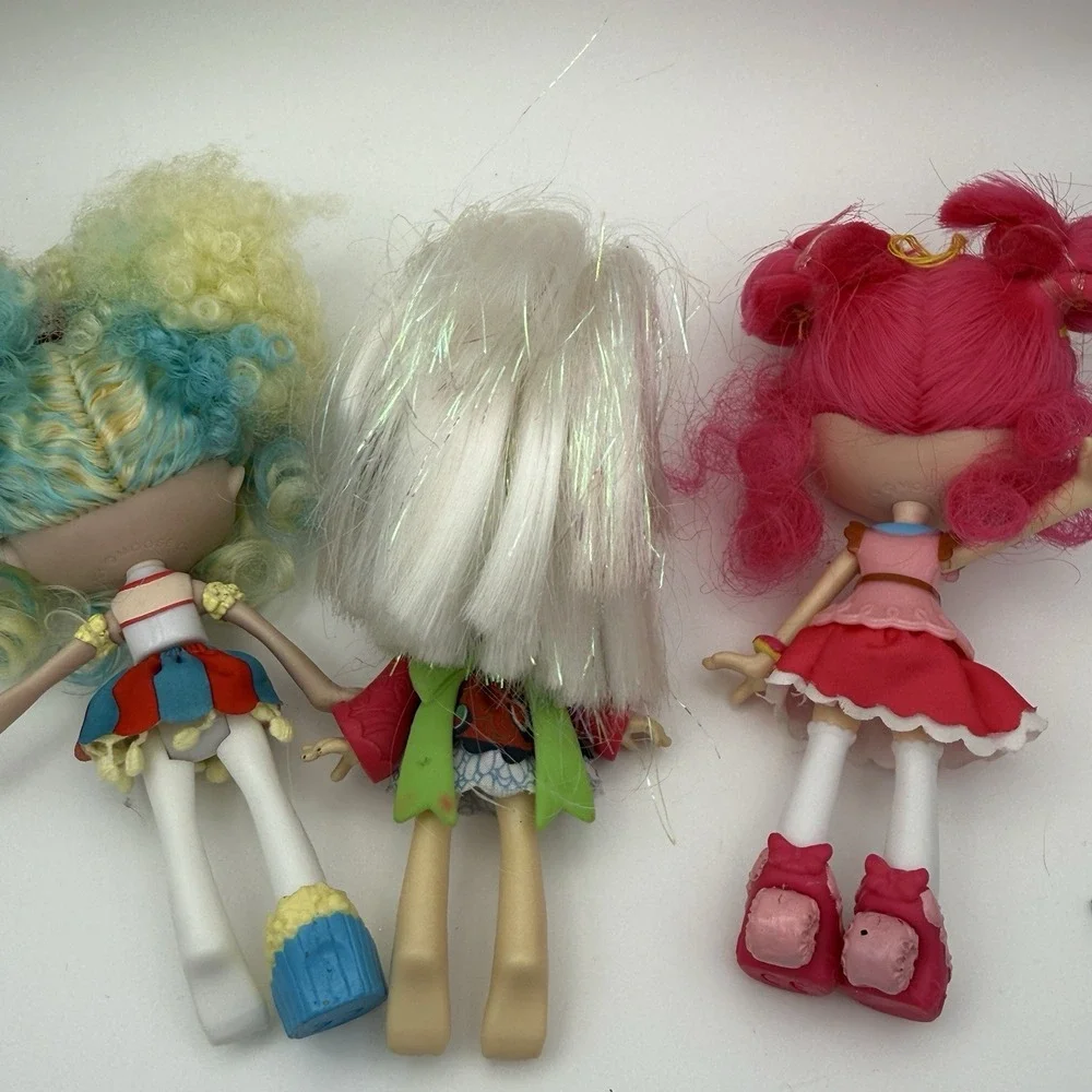 Shopkins‎ Shoppies Doll Lot of  3 Popette Popcorn,  Sara Sushi & Donatina Donut